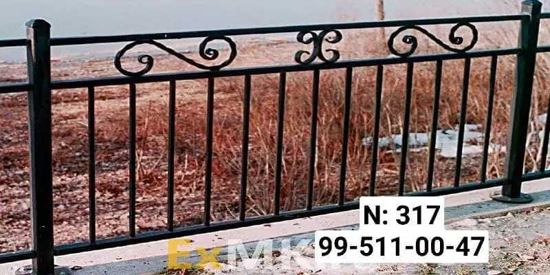 Кованые ограждения. Модель № М317 - от 220 000 сум