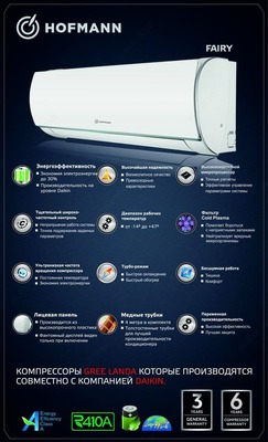 Кондиционер Hofmann Fairy - от 4 187 000 сум / шт.