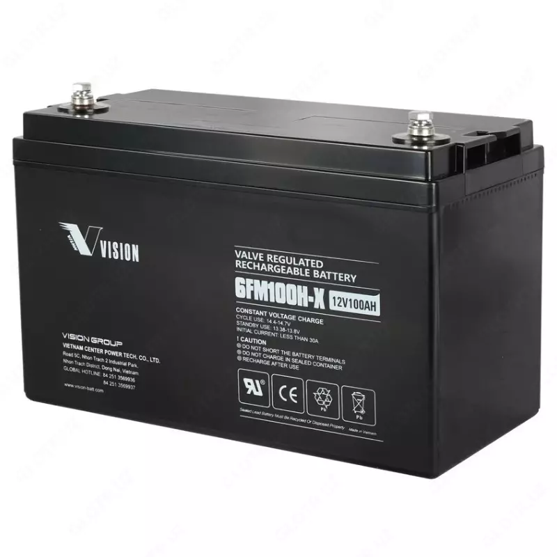 VISION 6FM100HX 100 AH 12V AGM