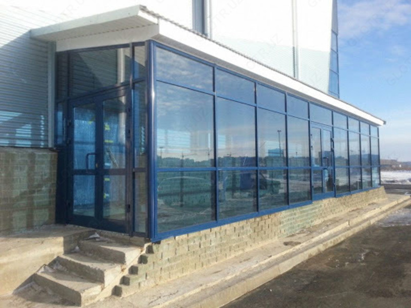 Остекление из закаленного стекла 10мм