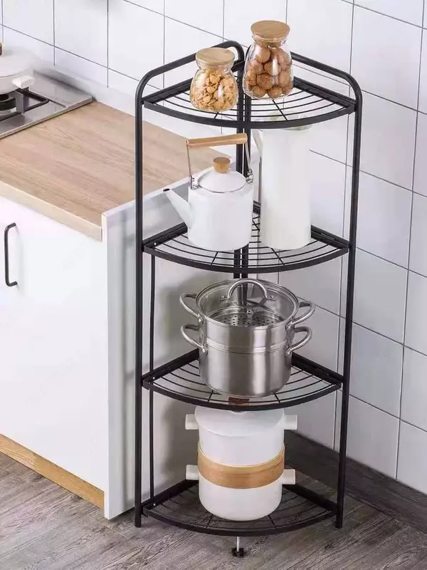 Oshxona va hammom uchun burchak tokchasi  3 ta javon