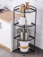 Oshxona va hammom uchun burchak tokchasi  3 ta javon