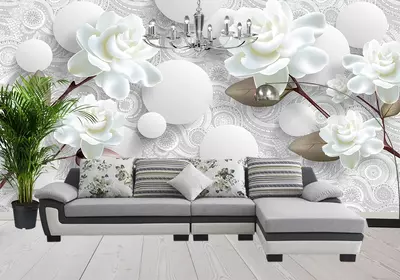 Фотообои. 3Д цветы арт03