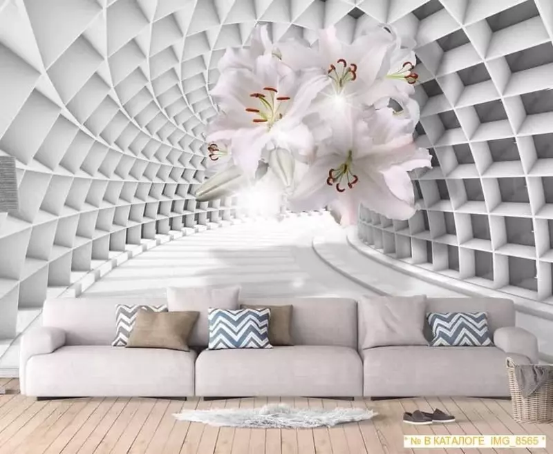 Фотообои. 3Д цветы арт06