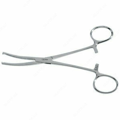 Зажим кровоостанавливающий изогнутый 210 мм (KOCHER) / Пакистан