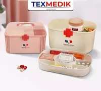 Dori-darmonlar uchun organizator Birinchi tibbiy yordam toplami  18 5 × 26 × 21 sm