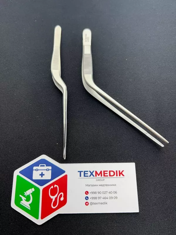 Пинцет коленчатый 160мм