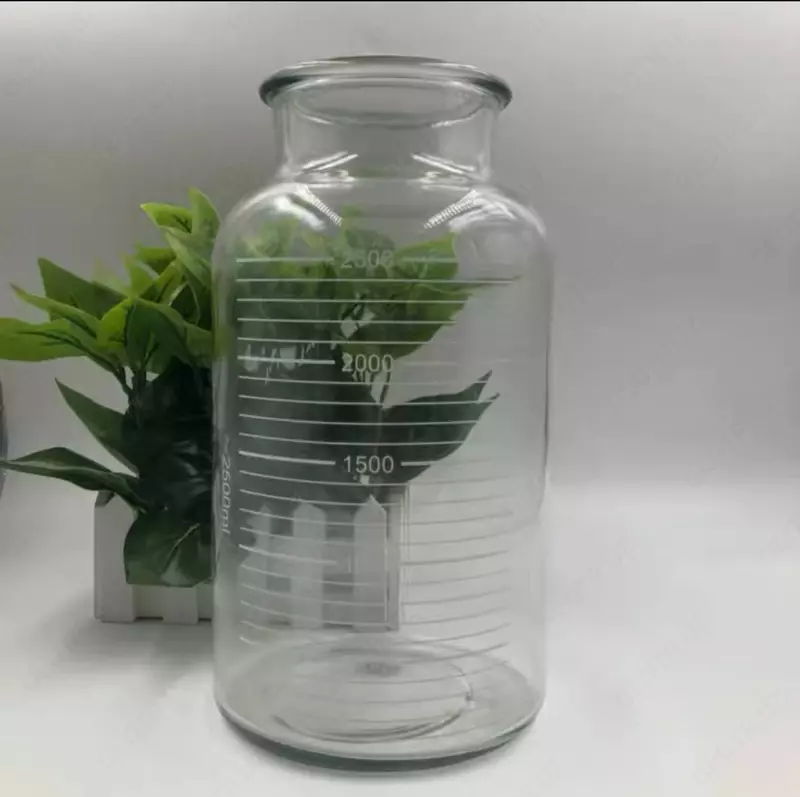  🔻Банка стеклянная 2500 мл с крышкой предназначена для медицинского аспиратора - 