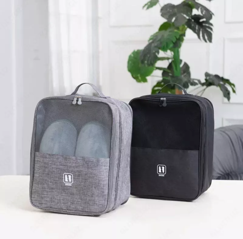 Сумка для обуви чёрного цвета