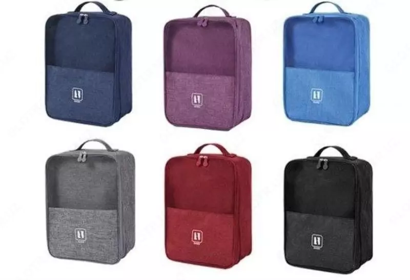 Сумка для обуви синего цвета