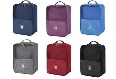 Сумка для обуви синего цвета