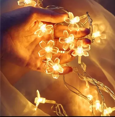 Новогодняя гирлянда "Цветочная сказка" (1.5 метра)