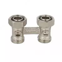 Узел нижнего подключения радиатора для двухтрубной системы  Н-образный