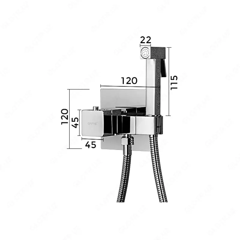 Gappo G7207-40 termostatli aralashtirgich va gigienik dush - {0} so'mdan