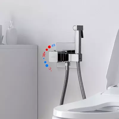 Термостатический смеситель с гигиеническим душем Gappo G7207-40