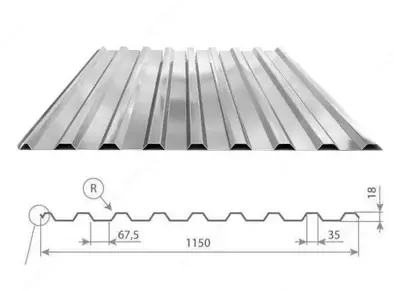 Profnastil MP-20 Galvanizli 0,4 mm