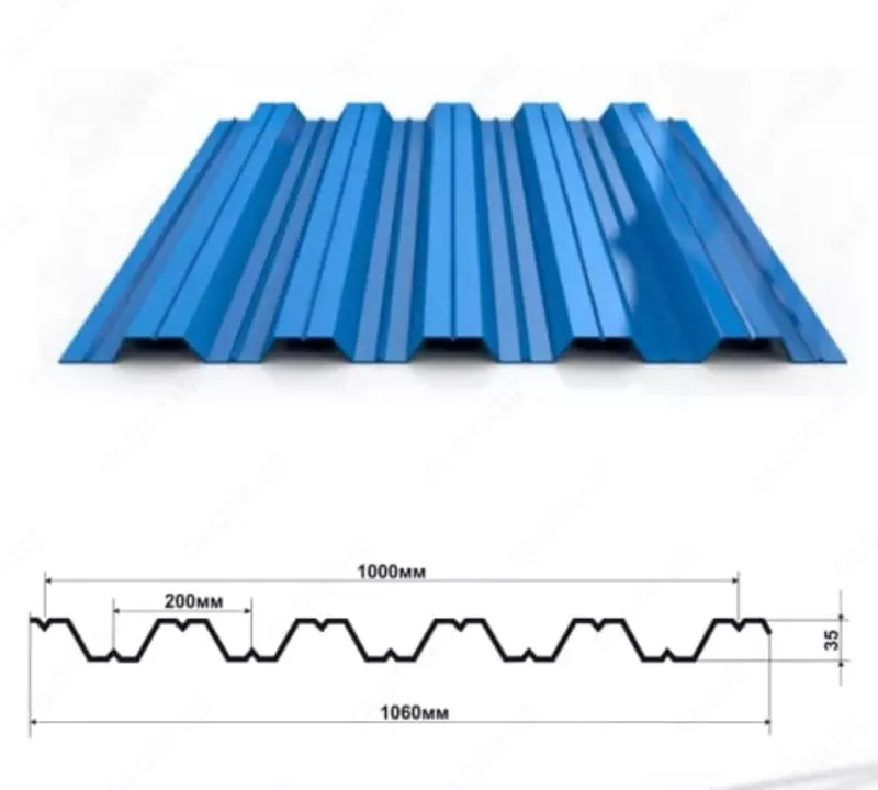 Профнастил НС-35 ПЭ 0,5мм