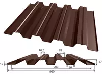 Профнастил Н-57 ПЭ 0