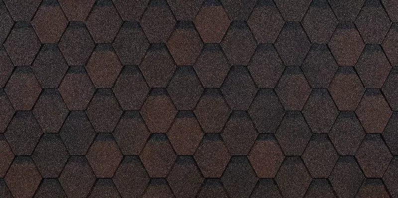 Гибкая черепица, коллекция Шестигранник