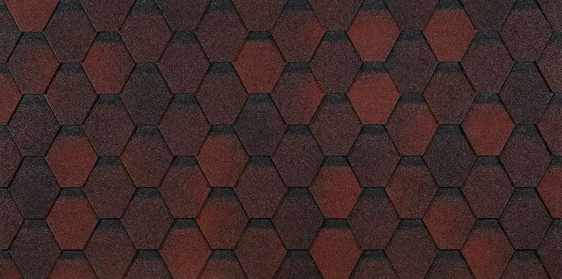 Гибкая черепица, коллекция Шестигранник