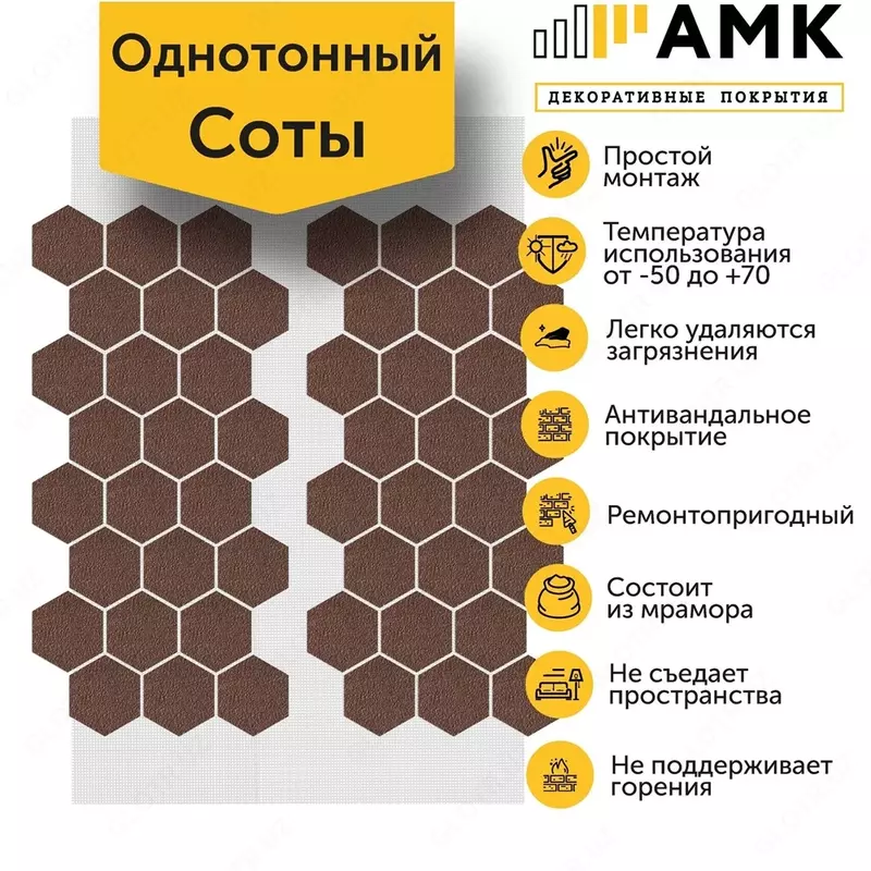 Декоративное покрытие АМК Соты