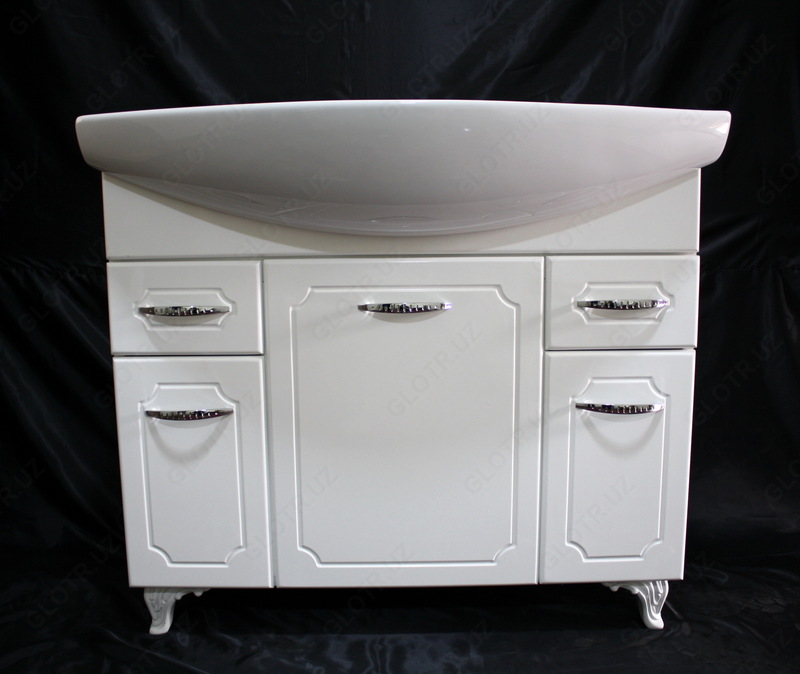 Lavabo Santek Enigma 100, idishni 1WH207777 bilan