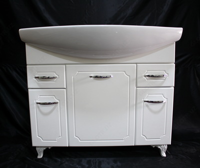 Lavabo Santek Enigma 100, idishni 1WH207777 bilan