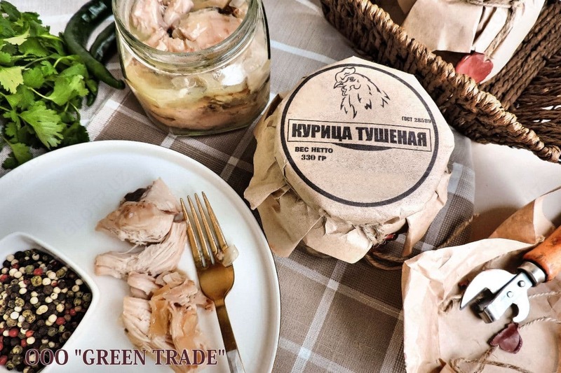 Тушенка из мяса курицы