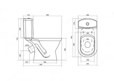 Унитаз Алькор (Дюропласт крышка)