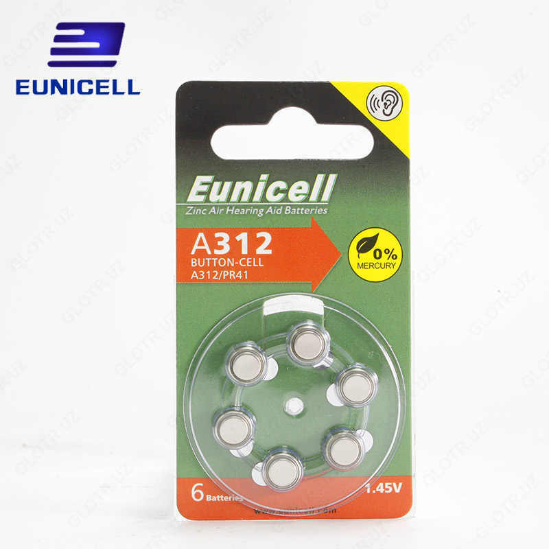 Батарейка Eunicell тип 10/13/312/675 - 1 упаковка (6 шт.) - 28 000 сум