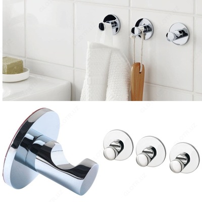 Комплект самоклеющихся крючков (хромированные) - 85 000 сум / комплект