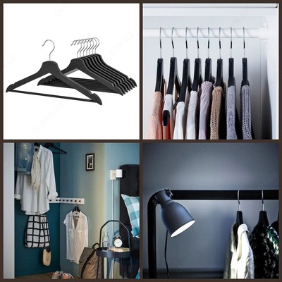 Разноцветные деревянные плечики для одежды (8 шт) - 155 000 сум / комплект