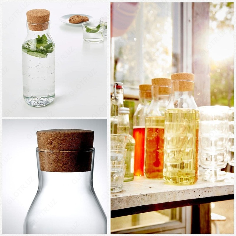 Стеклянный графин с пробкой - 65 000 сум