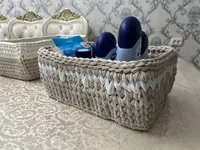 Квадратная корзинка с деревянным дном - 100 000 сум