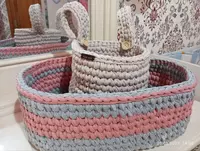 Овальная корзинка с деревянным дном - 110 000 сум