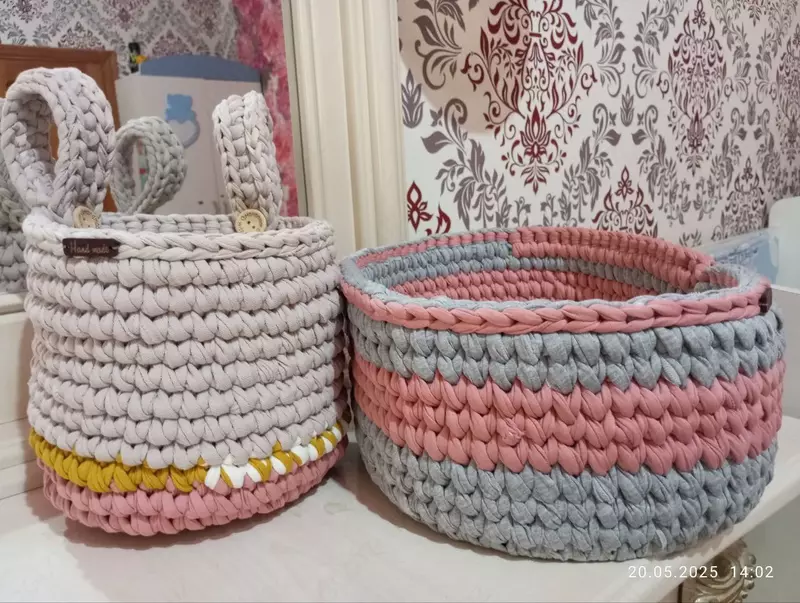 Овальная корзинка с деревянным дном Мастер на все руки