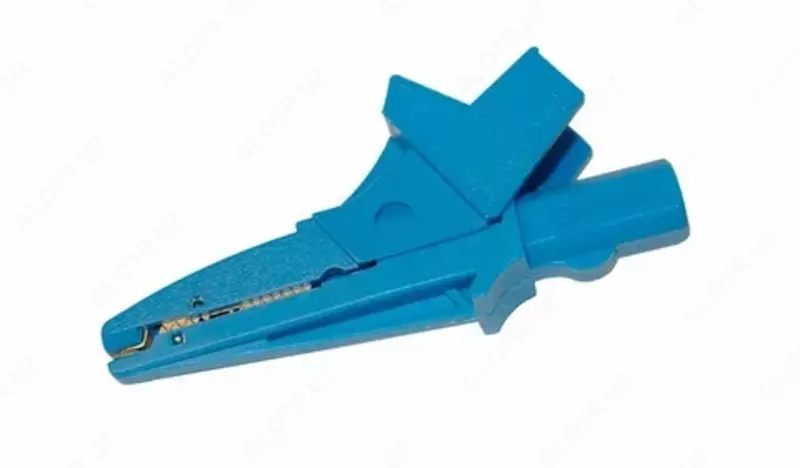 WAKROBU20K02 — зажим "Крокодил" изолированный голубой K02 - от 400 000 сум