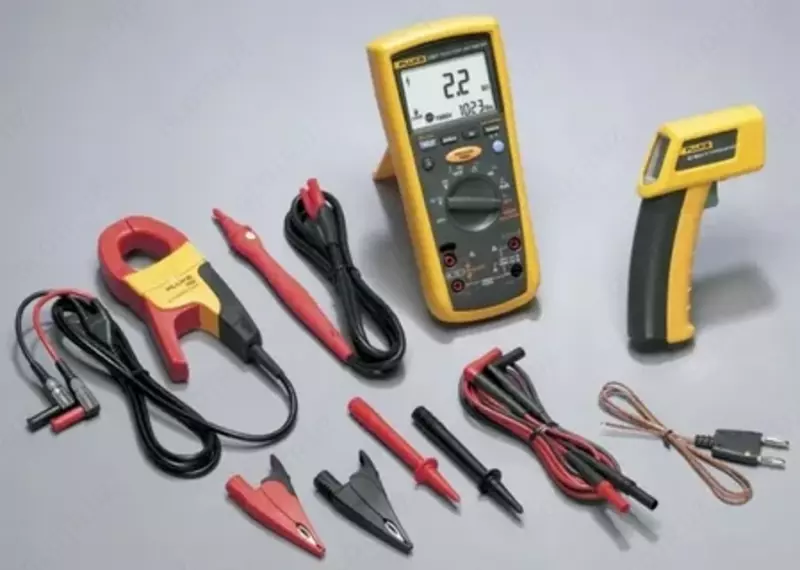 Fluke 1587KIT/62MAX+ FC — комплект мультиметр-мегаомметр c функцией беспроводной связи + токовые клещи + инфракрасный термометр