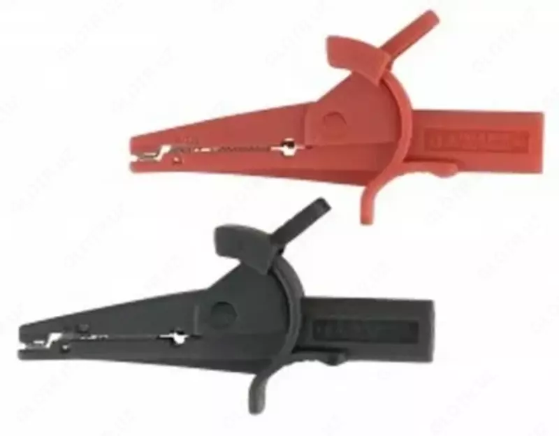 FC-A24 - qizil va qora alligator qisqichlari to'plami elektr va o'lchash ilovalarida simlar va pinlarga oson va xavfsiz ulanish uchun mo'ljallangan.