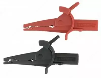 FC-A24 — комплект зажимов крокодил (красный и черный)