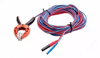 WAPRZ010DZBKEL — кабель двухпроводный 10м с зажимом «Крокодил» Кельвина