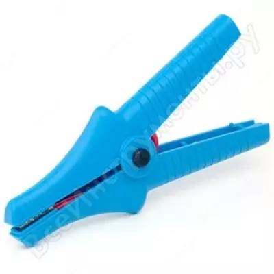 WAKROBU32K09 — зажим "крокодил" изолированный голубой K09 11 кВ