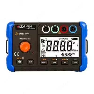 Victor 4106A — измеритель сопротивления заземления