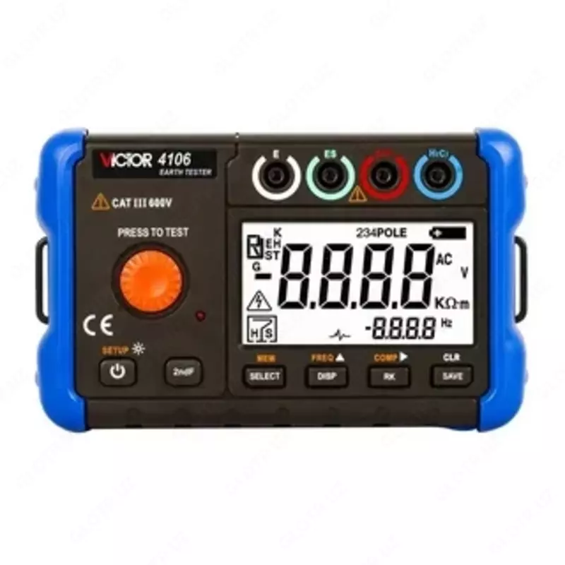 Victor 4106A — измеритель сопротивления заземления