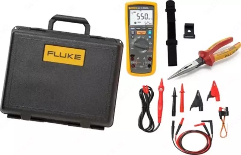 Fluke 1587KIT/62MAX+ FC — комплект мультиметр-мегаомметр c функцией беспроводной связи + токовые клещи + инфракрасный термометр