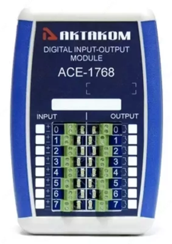 ACE-1768 - 8 kanalli USB / LAN diskret kirish-chiqish moduli