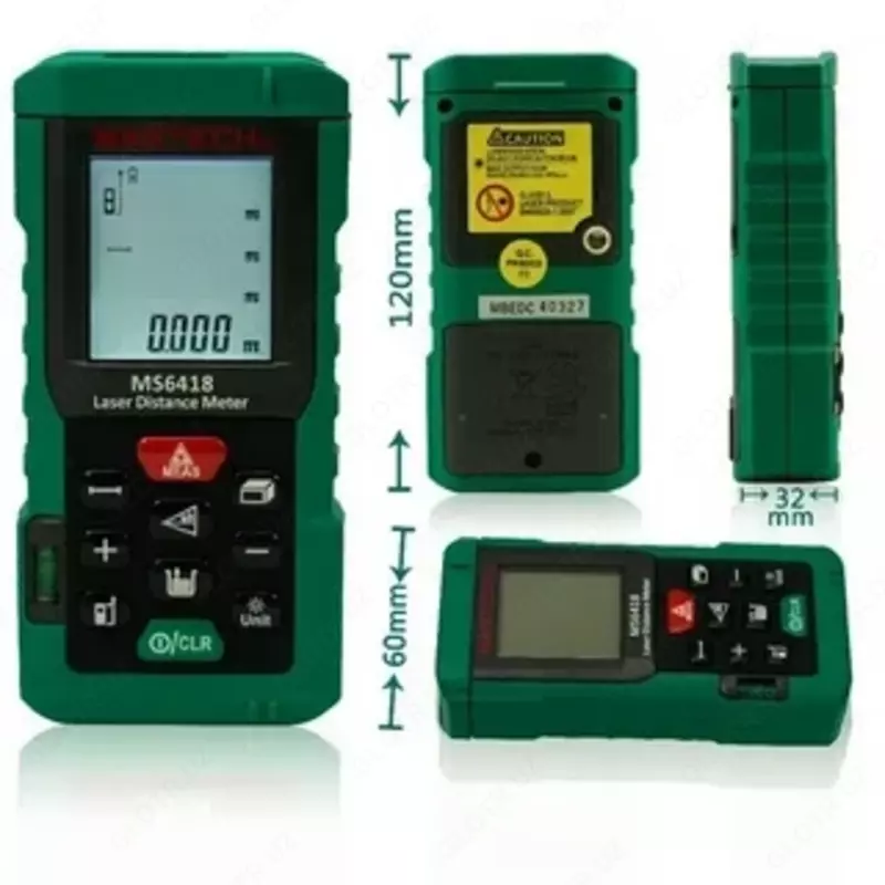 MS6418 — лазерный дальномер (80 м) - от 541 000 сум