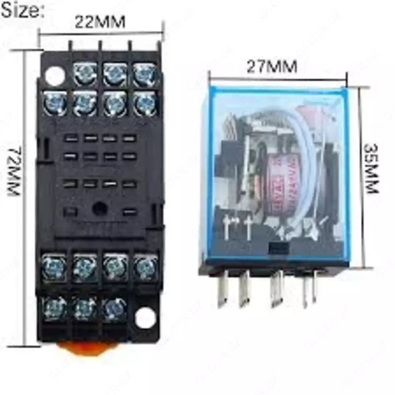 Реле OMRON MY4IN с цоколом 220/240VAC(S)