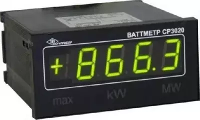 СР3020-ВАТ — ваттметр цифровой щитовой