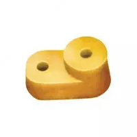Угловой изолятор для "О" шины желтый